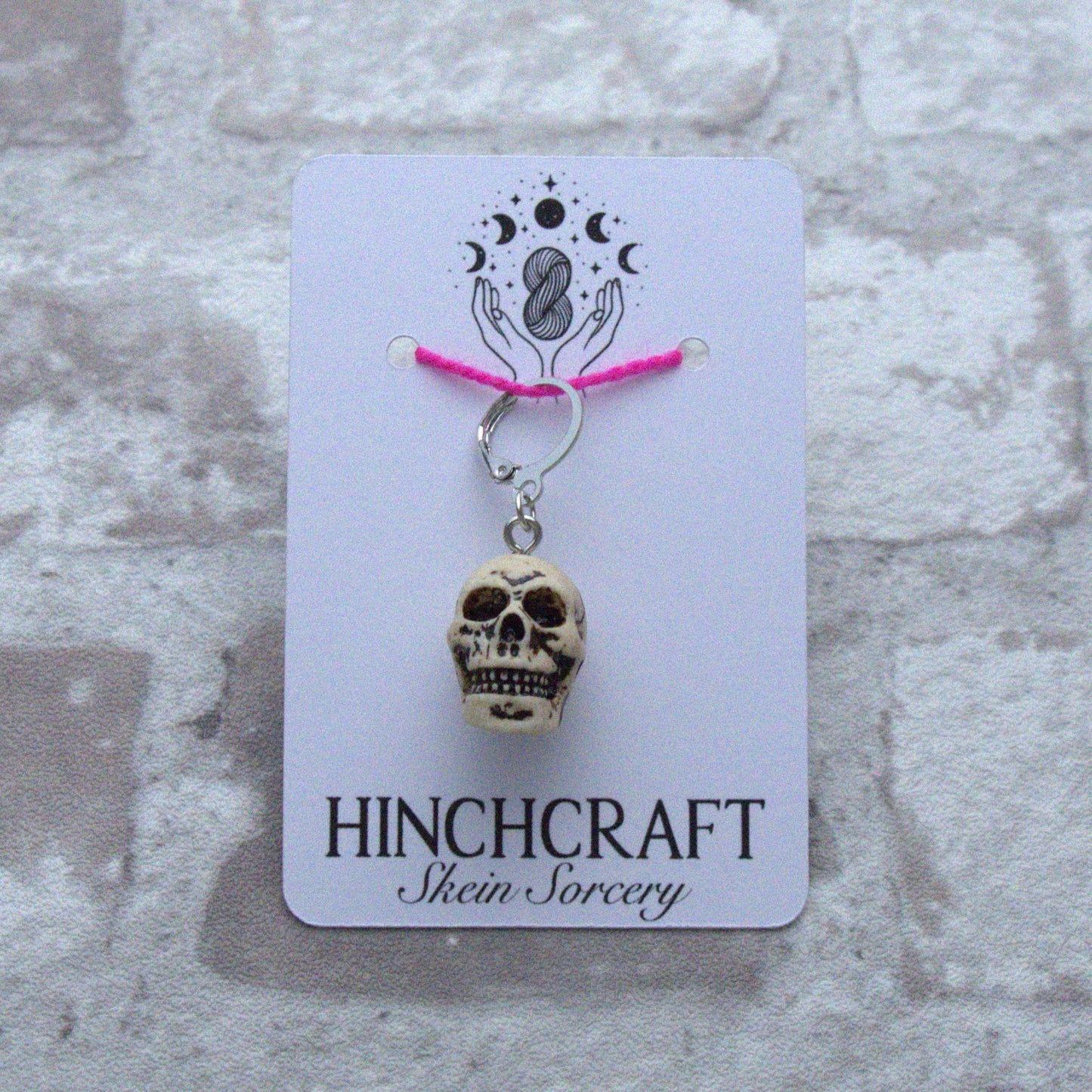 Resin Skull Stitch Marker