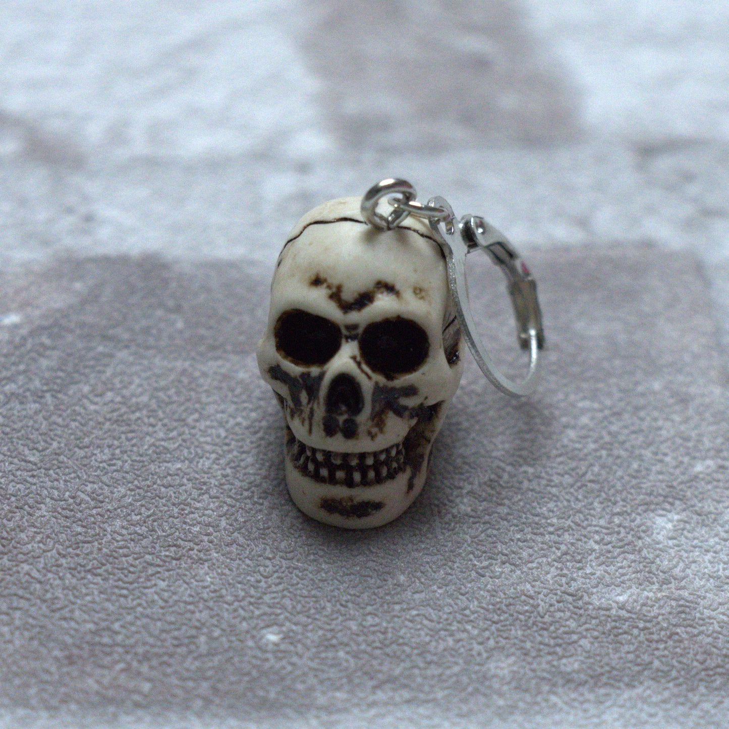Resin Skull Stitch Marker