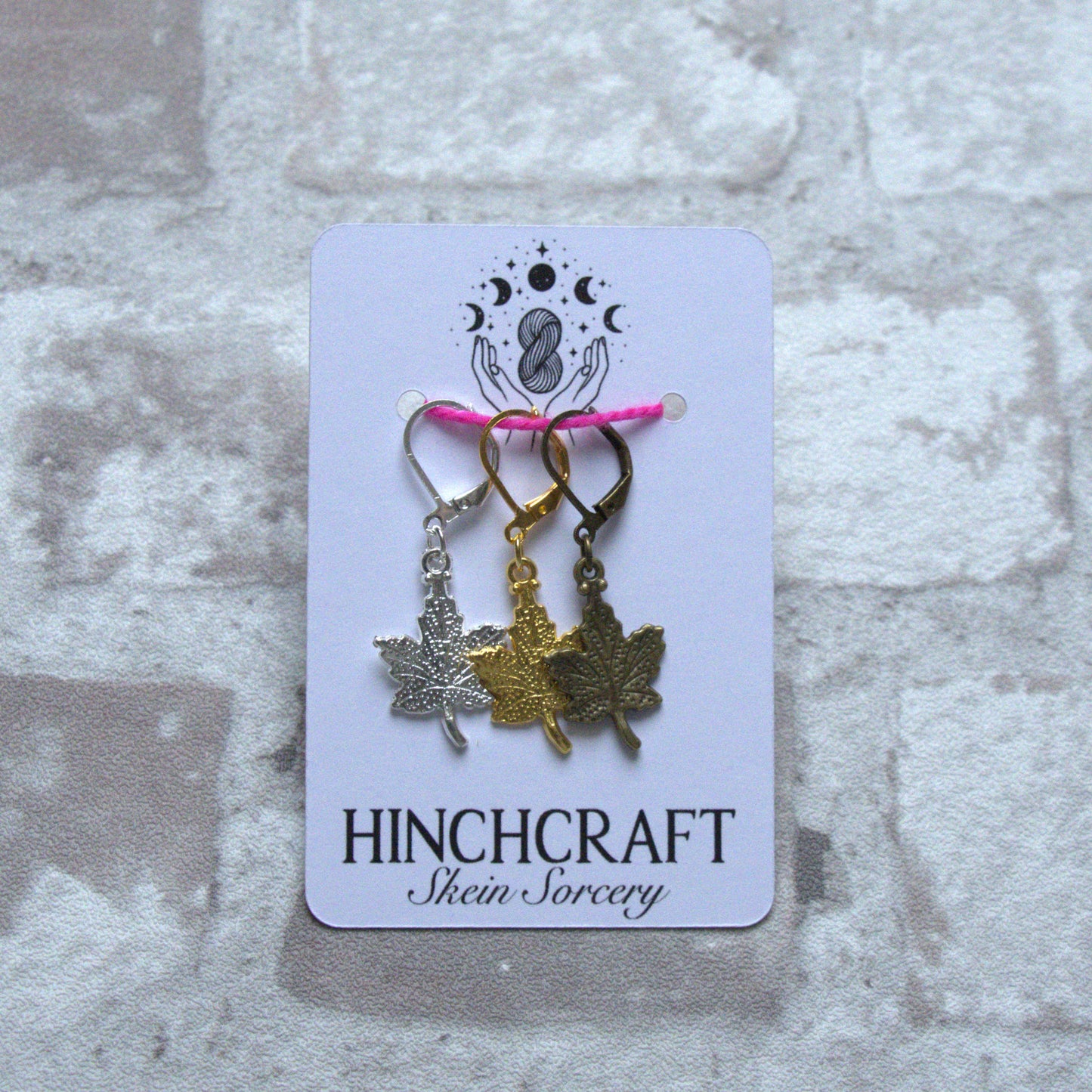 Maple Leaf Stitch Marker Set