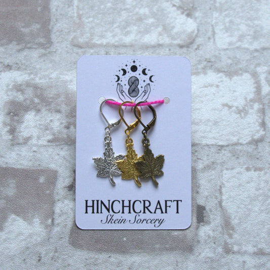 Maple Leaf Stitch Marker Set