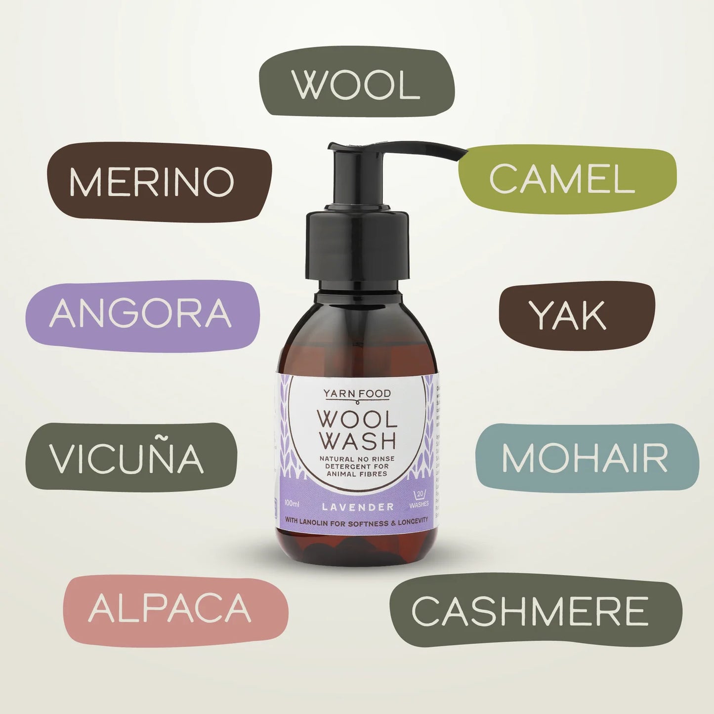 Lavender Wool Wash 100ml (20 washes)