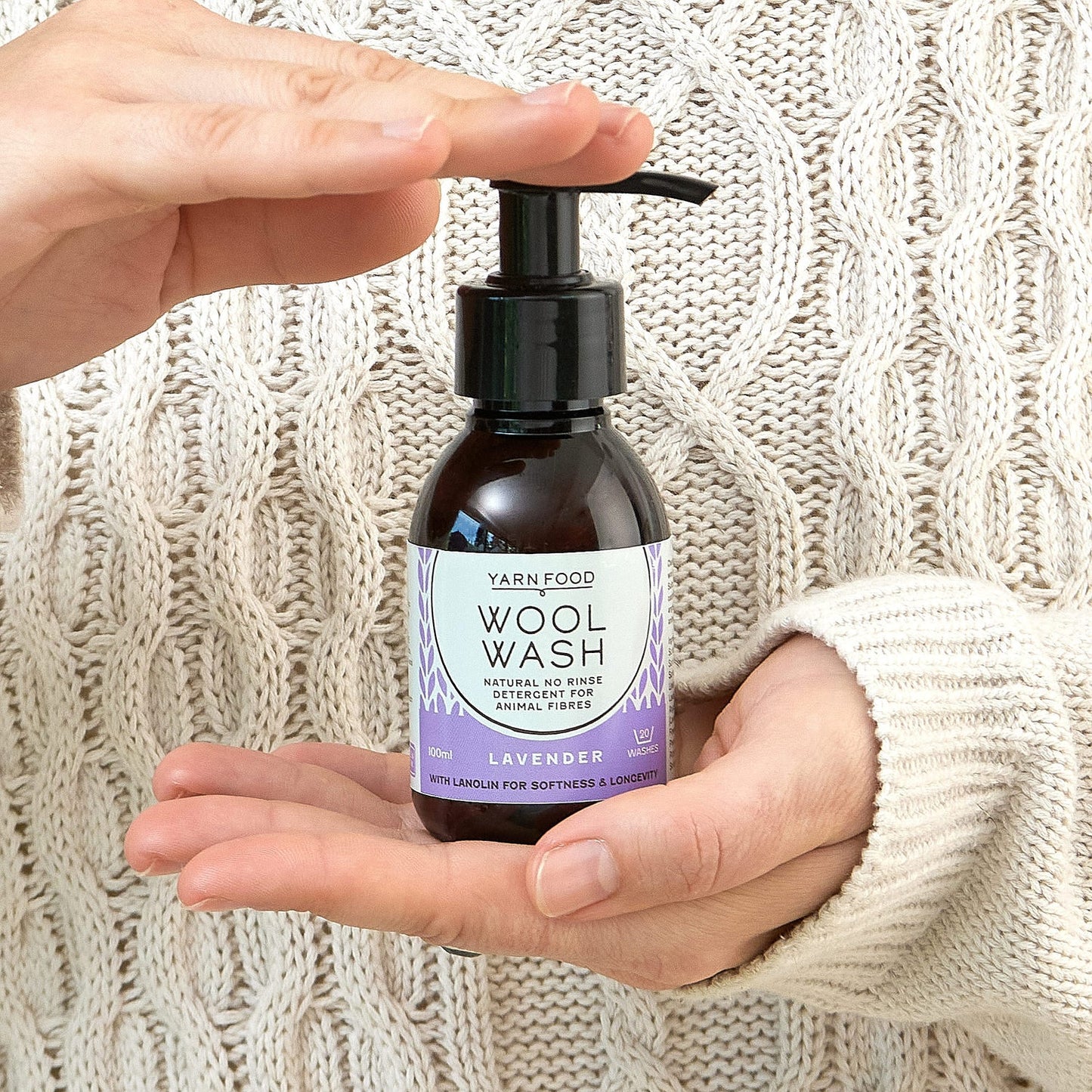Lavender Wool Wash 100ml (20 washes)